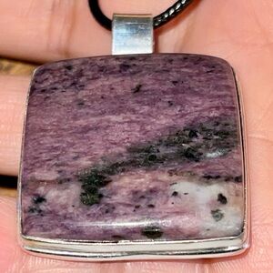 Purple Charoite Pendant 1 7/8”